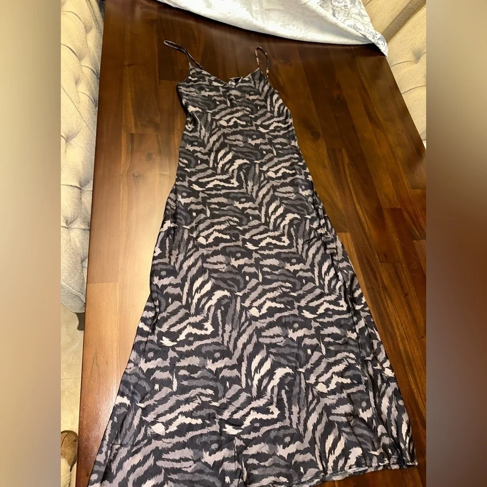 Allsaints Animal Print Slip Dress (D9)
